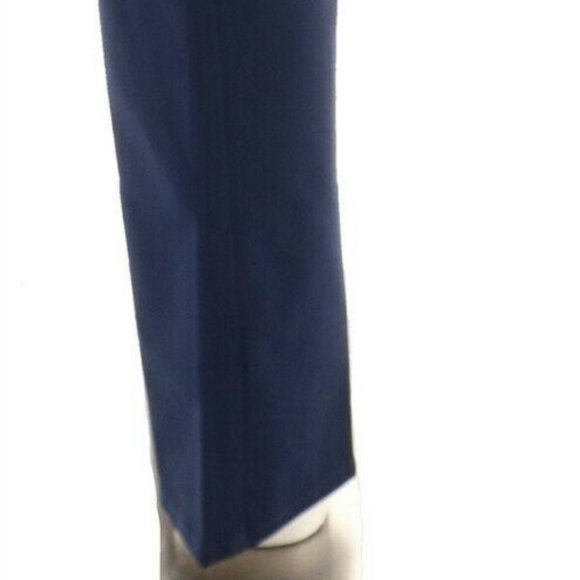 NWT ISAAC MIZRAHI STRETCH STRAIGHT LEG PANTS DARK NAVY 4 - Picture 5 of 10